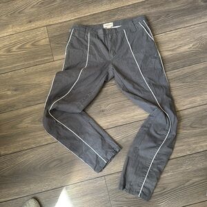 Diesel Womens Nicolas Pants Skinny Ankle Zipper Size 29 Charcoal Gray